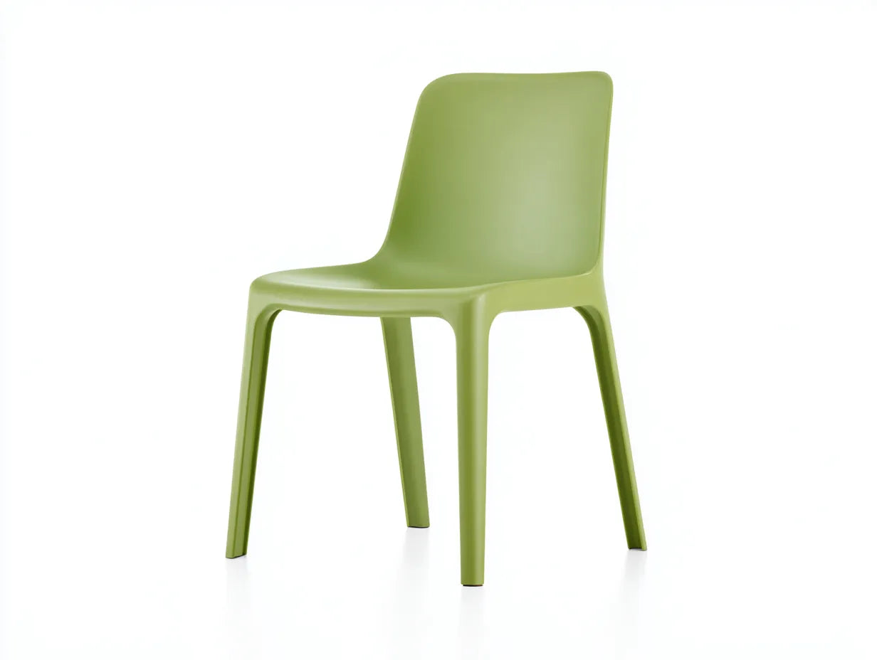 Silla de comedor de jardín 48×53×82 cm - polipropileno verde vivo - diseño ligero sin brazos