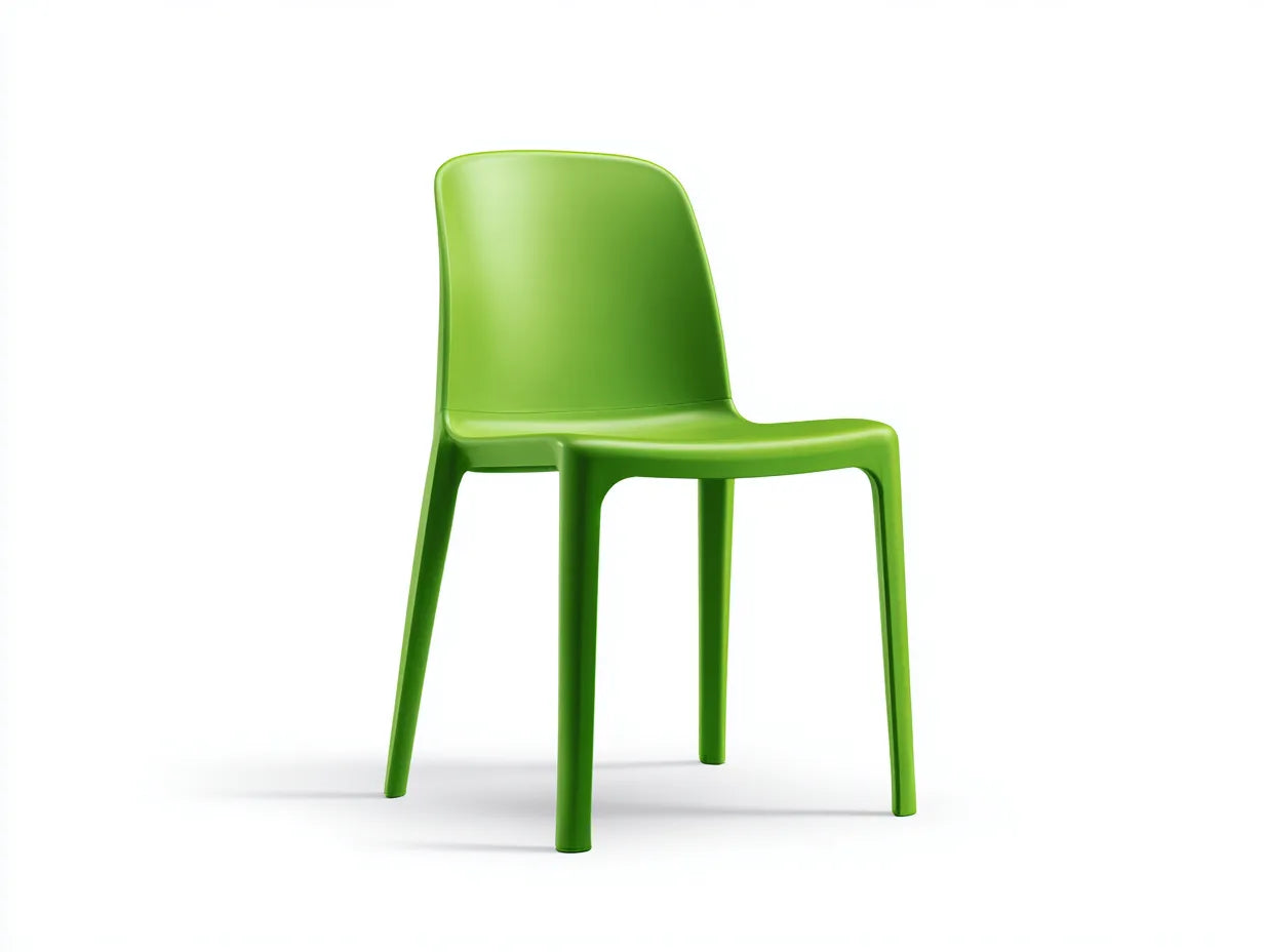 Sillas de comedor de jardín de polipropileno 52×50×82 cm – verde lima – diseño monobloque para exterior