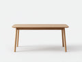 Mesa de comedor de jardín de roble 180×90×75 cm - miel - esquinas redondeadas