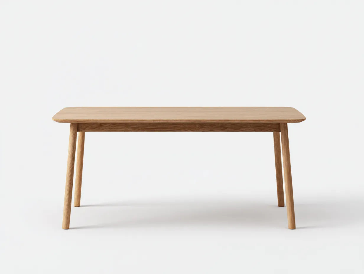 Mesa de comedor de jardín de roble 180×90×75 cm - miel - esquinas redondeadas