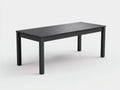 Mesa de comedor de jardín redonda de madera Ø120 x 75 cm - negra - estilo minimalista